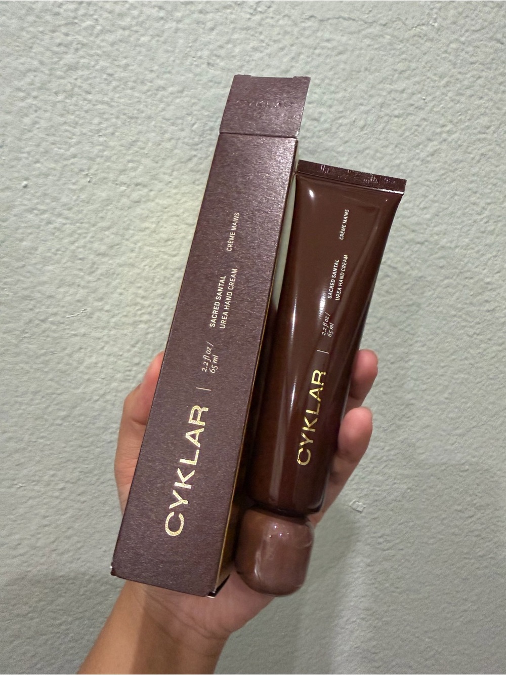 CYKLAR SACRED SANTAL Urea Hand Cream with Ectoin and Squalane, 65ml
